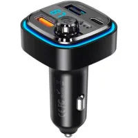 FM Modulator XO BCC08 Car Charger MP3/PD/2USB/3.1A Black (XO-BCC08)