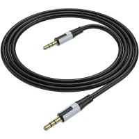 Кабель мультимедійний 3.5mm M to 3.5mm M 1.0m black BOROFONE (6941991108310)