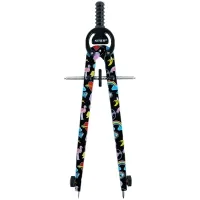 Kite metal compass with print + stylus in a case, 165 mm (K24-415-3)