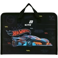 Папка - портфель Kite на блискавці A4 Hot Wheels, 1 відділення (HW26-202)