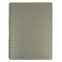 Notebook Buromax BARK A4 60 sheets, cell plastic cover Gray (BM.24454154-09)