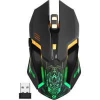 Mouse Defender Trigger GM-934 Led Wireless Black (52934)