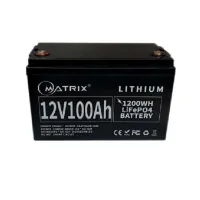 Battery LiFePo4 Matrix 12.8V-100Ah 1.28kWh (MLR 12100)