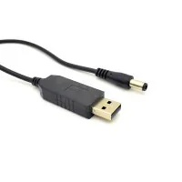 Power cable USB to DC 5.5x2.5mm 12V 1.0A ACCLAB (1283126552847)