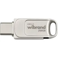 USB flash drive Wibrand 256GB Bee Silver USB 3.2/Type-C (WI3.2TC/BE256TC039S)