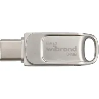 USB flash drive Wibrand 64GB Bee Silver USB 3.2/Type-C (WI3.2TC/BE64TC039S)