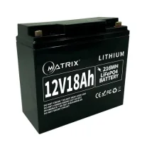 Battery LiFePo4 Matrix 12.8V-18Ah 230.4Wh (MLR 1218)