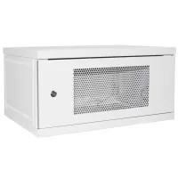 Шафа настінна Ipcom 6U, 600*450, перфоровані дверцята, RAL7035 (СН-6U-060х045-ДП-7035)