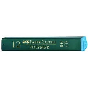 Lead for mechanical pencil "Faber-Castell" /OF/9127/521700/ 0.7MM HB, 12 pcs in a pencil case (12/576)