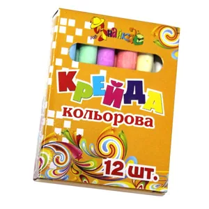 Colored chalk 12 pcs./6 pcs. enigma "Leader" /825510/7051-16/8051-12/ (1/12/360)