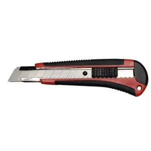 Stencil knife "4OFFICE" /4-348/ 18mm, self-fixing, metal/eg, rubberized. (24)