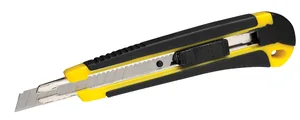 Stencil knife "SCHOLZ" /4503/ 9mm, +2 blades, self-fixing, metal/eg, rubberized. (1/12)