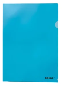Corner folder A4 "SCHOLZ" /01310/ blue, 180 microns (10/200)