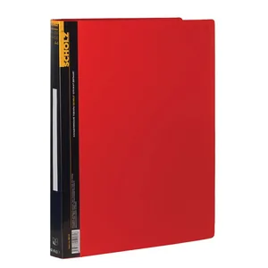 Folder 2 rings, A4, 2.5 cm "SCHOLZ" /5218/ with pockets, red (1/12/72)