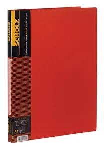 Folder-speed stitcher with pockets. A4, 2 cm "SCHOLZ" /04500/ Red (1/20/120)