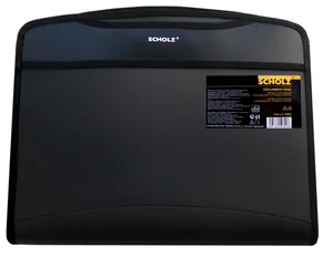 Portfolio 6+2 dept., 12 dept. for CD, A4 "SCHOLZ" /5080/ with handle, black (1/12)