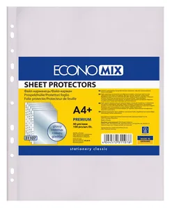 File ch.  A4+ 40μm. "Economix" /E31107/ gloss, 100 pcs/pack (1/20)