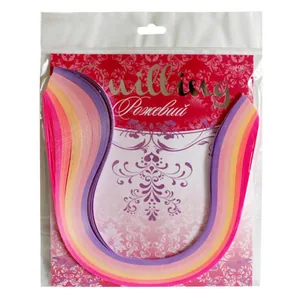 Set for QUILLING No. 402 pink 5mm*300mm (120 pieces) (1/50)