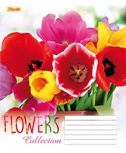 Student's notebook "1B" 60 sheets == /760184/ "Flowers dream-17" (10/160)