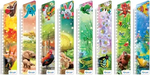 Bookmark for books "Paper" "Animals in the origami technique" 8 pcs/pack (12)