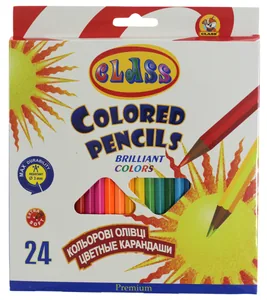 Colored pencils "CLASS" 24 pcs. /1624/2/ PREMIUM (1/6/120)