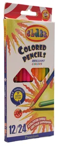 Colored pencils "CLASS" 24 colors/12 pcs. /1612/24/2 PREMIUM TWO-SIDED (1/12/240)