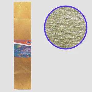 Corrugated paper 30%, 20g/m2 JO /KRM-8061/ 50*200cm, Golden metallic (10/200)