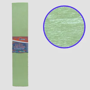 Corrugated paper 30%, 20g/m2 JO /KRPL-80102/ 50*200cm, Green pearl (10/200)