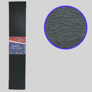Corrugated paper 110%, 20g/m2 JO /KR110-8019/ 50*200cm, Black (10/200)