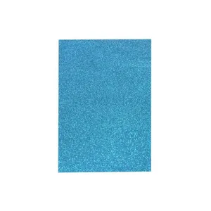 Flexica (foamiran) with glitter "WB" /7945/8955/ 20*30cm, BLUE, 2mm (10 sheets/pack) (1/100)