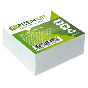 Блок білий клеєн. Fresh Up 80*80*40мм. 60г/м2  FR-1412  (1/24)