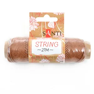 Gift wrapping cord "Santi" /741615/ brown color 27m (1/10/200)
