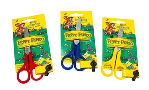 CHILDREN'S Scissors (left-handed) "Peppy Pinto" /51058L/ 13.5 cm. on a blister (1/12/360)
