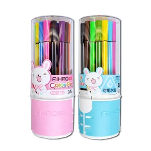 Felt-tip pens "AIHAO" 36 pcs. /AH1661-36/ in a plastic tube (1/15/60)