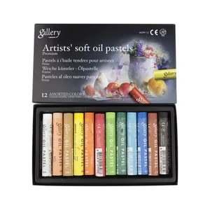 Oil pastel soft professional, 12 colors, MOPV-12, MUNGYO /016/ (1/24)