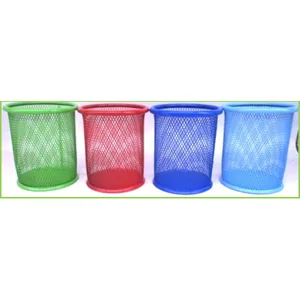 Stand for pens metal /A760017/ "Mesh" Color" 8*10 cm 4 colors mix (1/12)