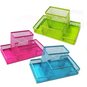 Stand for pens metal /9126/ Color grid 20.5*10.5 cm. 4-part (1/48)