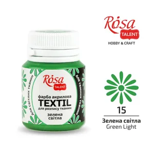 АКРИЛ для тканин "ROSA TALENT" /415/ Зелений світлий, 20 мл (1/140)