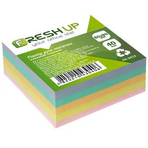 Блок КЛАСИКА клеєн. Fresh Up 80*80*40мм. 60г/м2  FR-3412  (1/24)