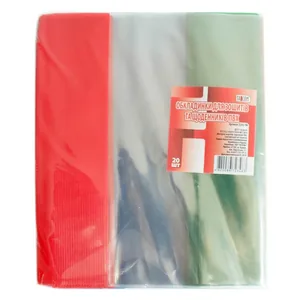 Обкладинки для зошитів і низьких щоденників /210*350/ "TASCOM" /2202-ТМ/ Стандарт, ПВХ, КОЛ. край (5/1000)