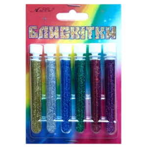 Glitter n-r-11 "Atlas" /AS-2211, A-981/ gray+silver+blue+green+red+violet, 2 g/6 pcs. (1/12)