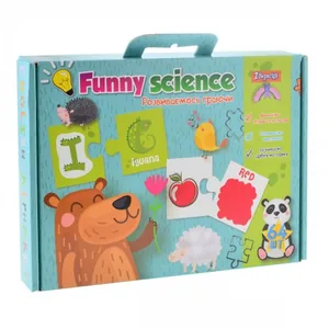 Пазли розвиваючі "1В" /953060/ "Funny science" "Англійський алфавіт 2" (1/8)