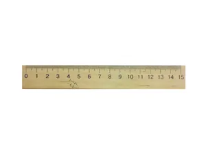 Ruler 15 cm "Mytsar-B" wooden (100)