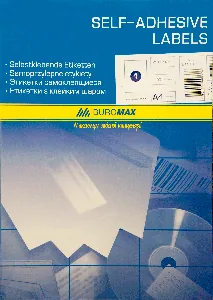 Етикетки з клейким шаром "BuroMAX" /ВМ 2810/  210х297мм  (арк А4) (1/10)