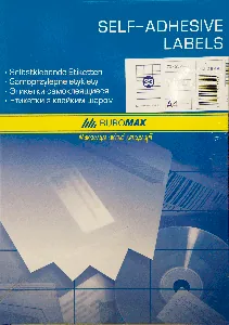 Етикетки з клейким шаром "BuroMAX" /ВМ 2849/  70х25,4мм  (арк 33 шт) (1/10)