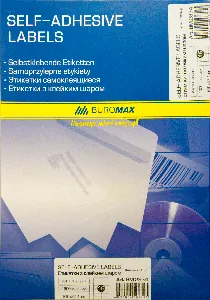 Етикетки з клейким шаром "BuroMAX" /ВМ 2834/  105х37мм  (арк 16шт) (1/10)