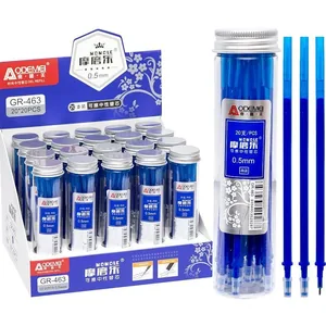 Gel rod "AODEMEI" /GR-463-bl/ erasable, needle. 0.5mm BLUE, 126mm, 20pcs/tube (20/400/4800/9600)