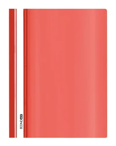 Speed ​​stapler pl. B/PERF. "Economix" gloss /E31507-03/ A5 red, 120/160 microns (10/300)