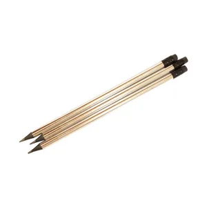 Pencil h/g "WB" /1322/ black plastic+foil+rubber, silver (48)