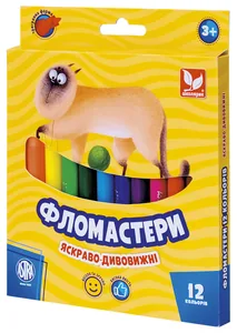 Felt-tip pens "Schoolboy" 12 pcs. /314110003-UA/ conical (1/12)